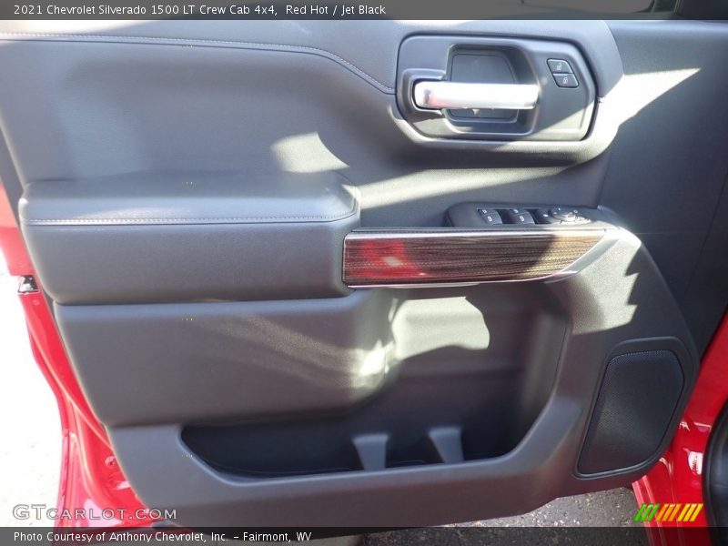 Red Hot / Jet Black 2021 Chevrolet Silverado 1500 LT Crew Cab 4x4