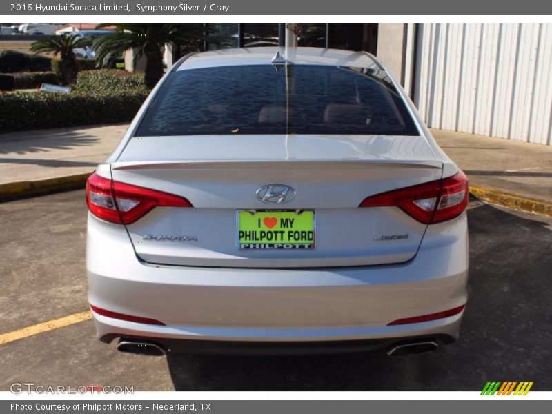 Symphony Silver / Gray 2016 Hyundai Sonata Limited