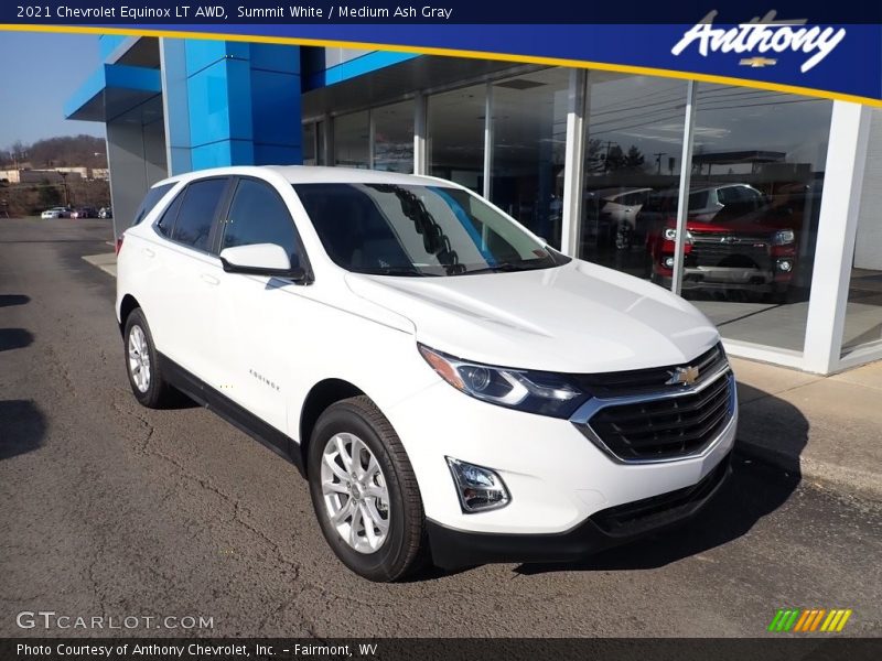 Summit White / Medium Ash Gray 2021 Chevrolet Equinox LT AWD