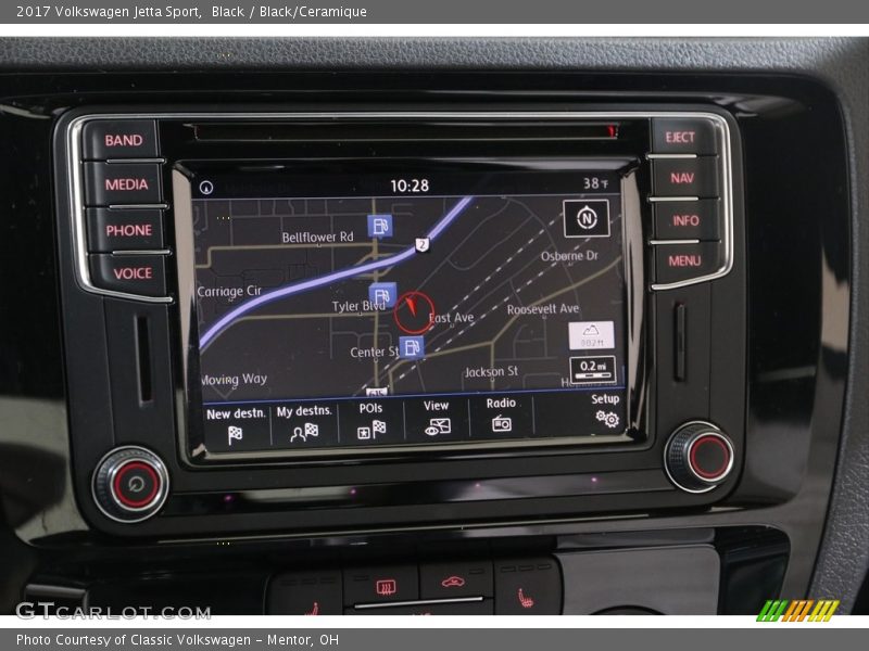 Navigation of 2017 Jetta Sport