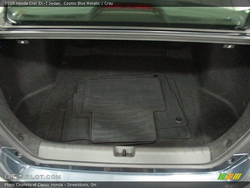 Cosmic Blue Metallic / Gray 2018 Honda Civic EX-T Sedan