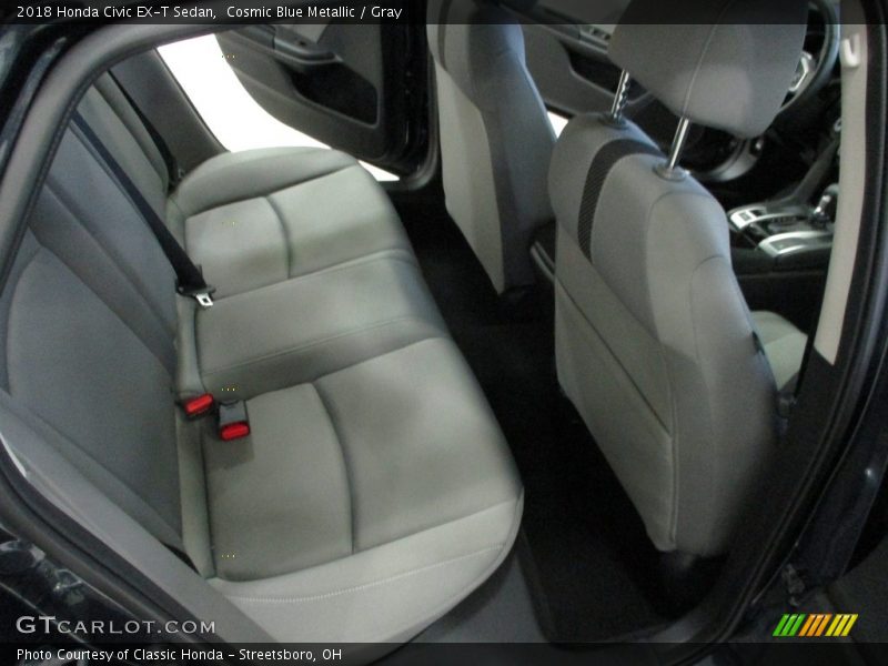 Cosmic Blue Metallic / Gray 2018 Honda Civic EX-T Sedan