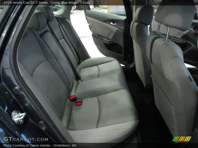 Cosmic Blue Metallic / Gray 2018 Honda Civic EX-T Sedan