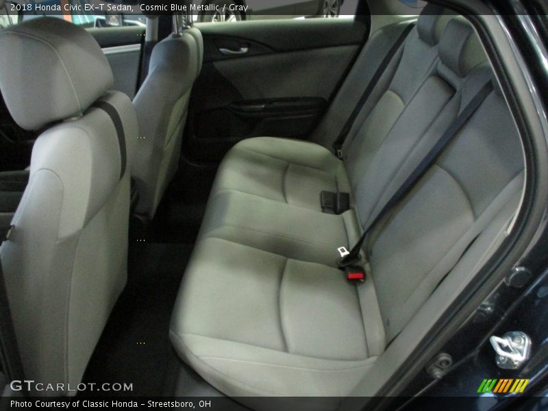 Cosmic Blue Metallic / Gray 2018 Honda Civic EX-T Sedan