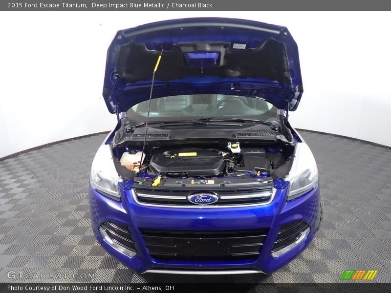 Deep Impact Blue Metallic / Charcoal Black 2015 Ford Escape Titanium