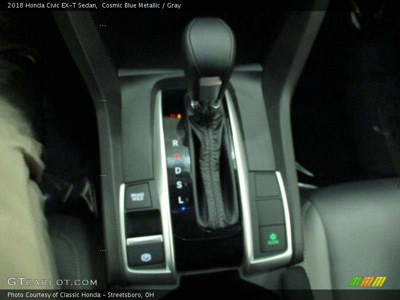 Cosmic Blue Metallic / Gray 2018 Honda Civic EX-T Sedan
