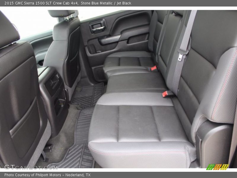 Rear Seat of 2015 Sierra 1500 SLT Crew Cab 4x4