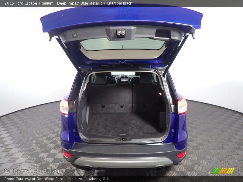 Deep Impact Blue Metallic / Charcoal Black 2015 Ford Escape Titanium