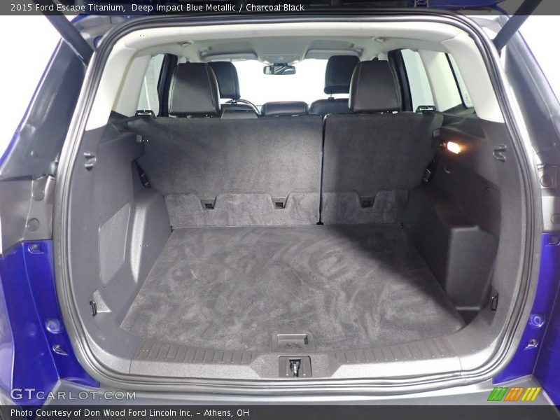 Deep Impact Blue Metallic / Charcoal Black 2015 Ford Escape Titanium