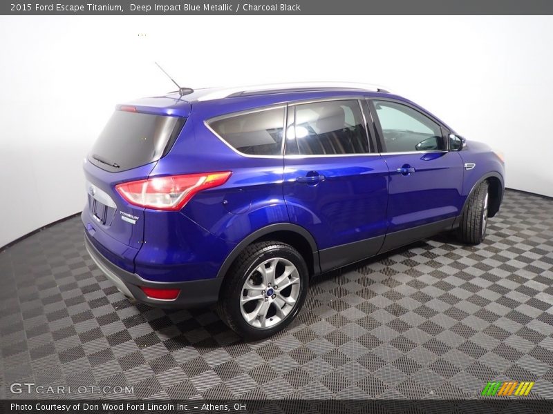 Deep Impact Blue Metallic / Charcoal Black 2015 Ford Escape Titanium