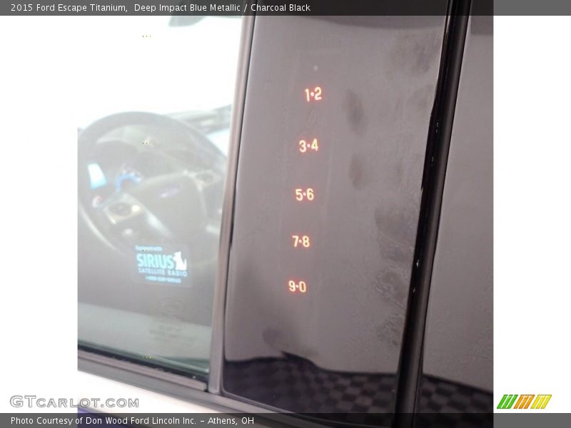 Deep Impact Blue Metallic / Charcoal Black 2015 Ford Escape Titanium