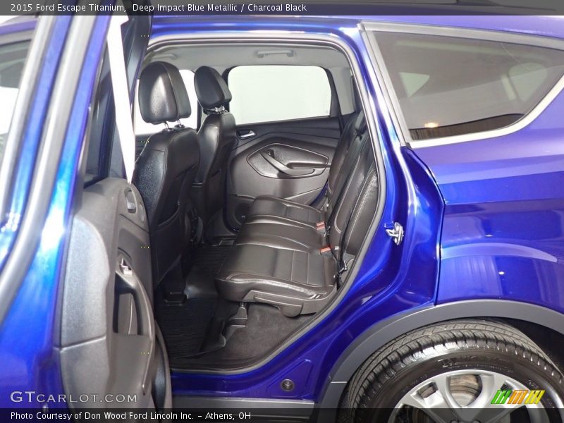 Deep Impact Blue Metallic / Charcoal Black 2015 Ford Escape Titanium