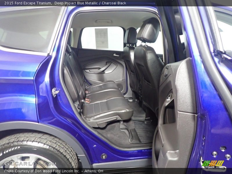 Deep Impact Blue Metallic / Charcoal Black 2015 Ford Escape Titanium