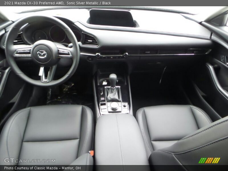 Sonic Silver Metallic / Black 2021 Mazda CX-30 Preferred AWD