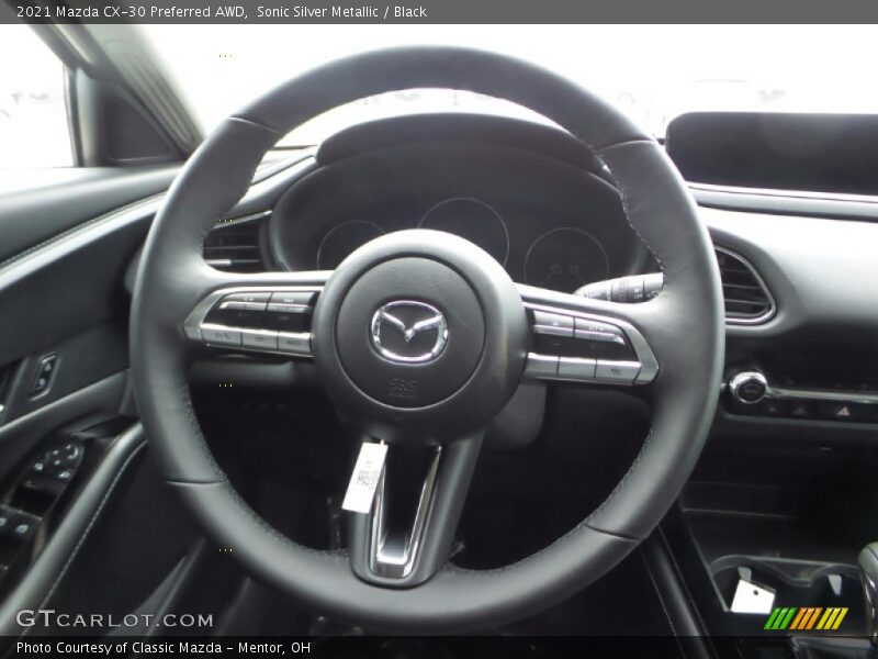 Sonic Silver Metallic / Black 2021 Mazda CX-30 Preferred AWD