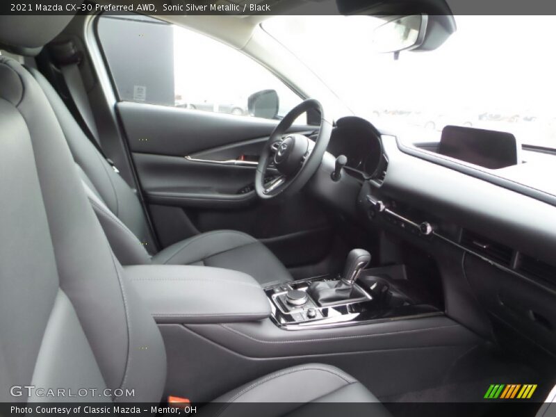 Sonic Silver Metallic / Black 2021 Mazda CX-30 Preferred AWD