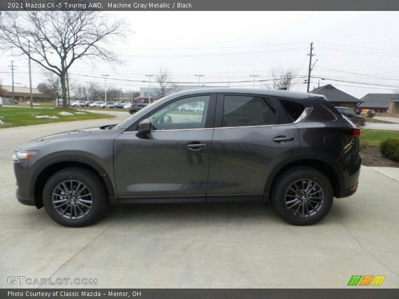 Machine Gray Metallic / Black 2021 Mazda CX-5 Touring AWD