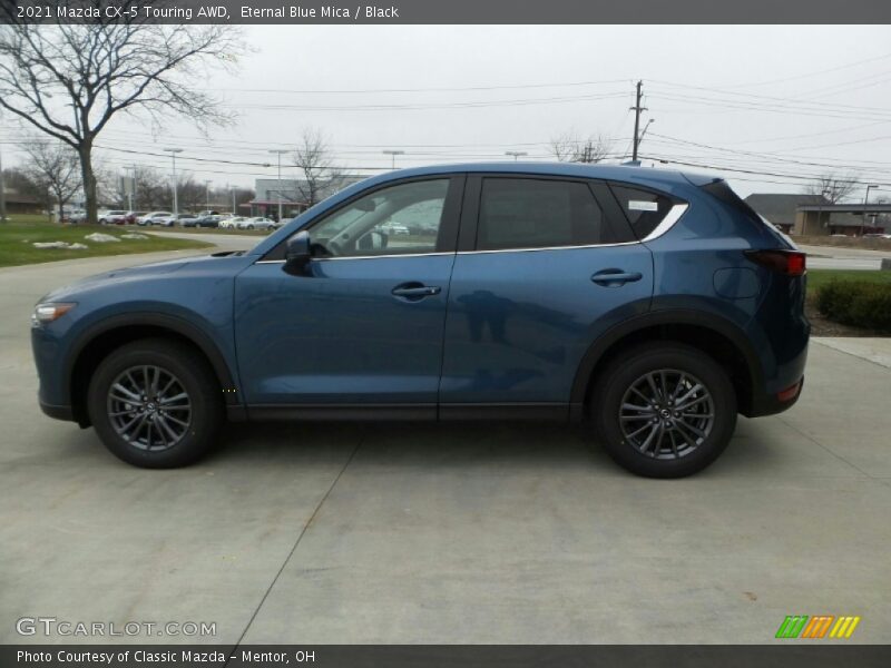 Eternal Blue Mica / Black 2021 Mazda CX-5 Touring AWD