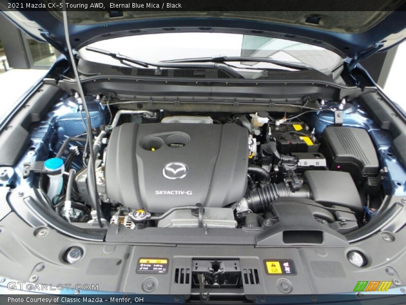 Eternal Blue Mica / Black 2021 Mazda CX-5 Touring AWD