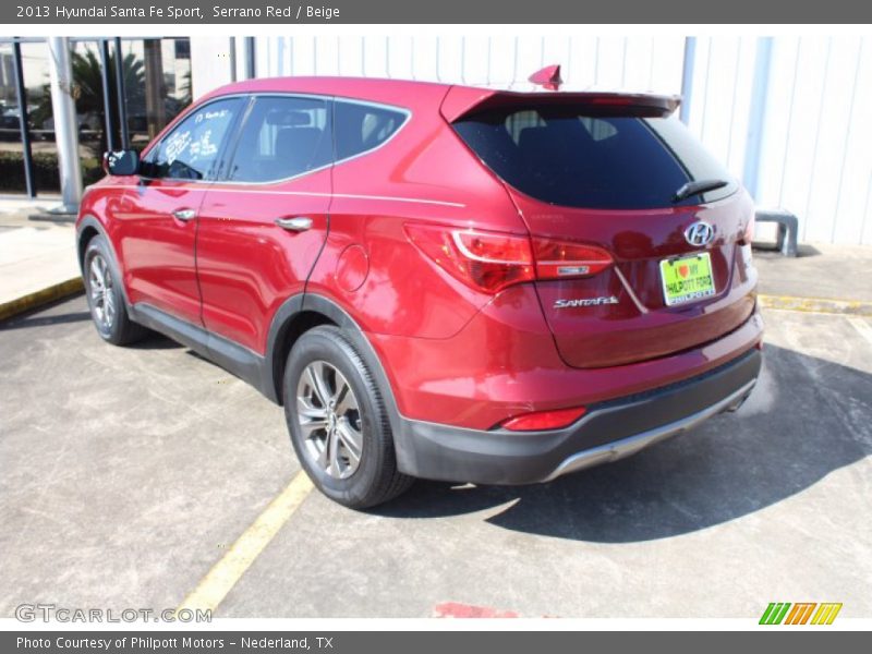 Serrano Red / Beige 2013 Hyundai Santa Fe Sport