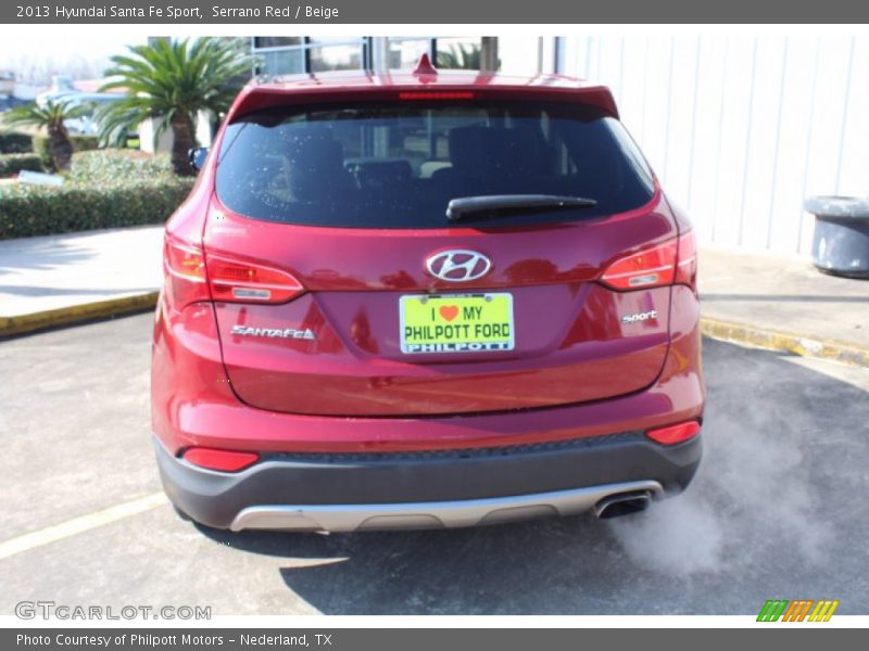 Serrano Red / Beige 2013 Hyundai Santa Fe Sport