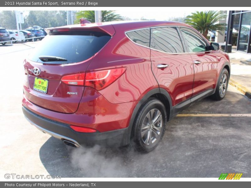 Serrano Red / Beige 2013 Hyundai Santa Fe Sport