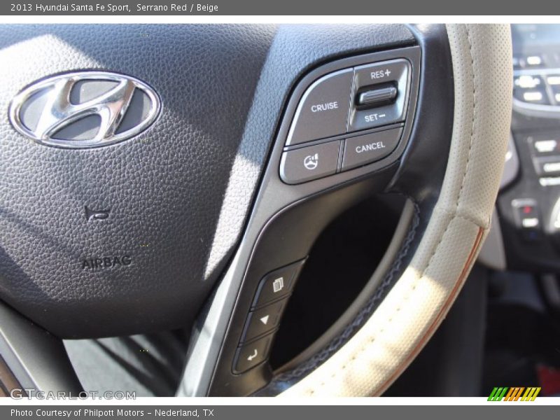 Serrano Red / Beige 2013 Hyundai Santa Fe Sport