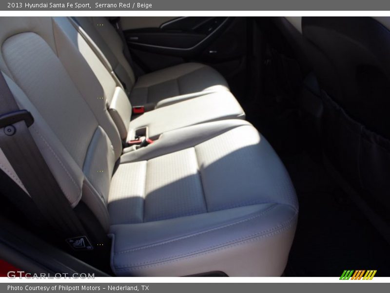 Serrano Red / Beige 2013 Hyundai Santa Fe Sport