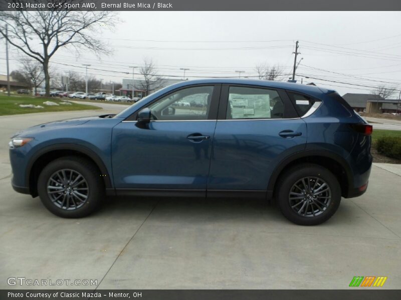 Eternal Blue Mica / Black 2021 Mazda CX-5 Sport AWD
