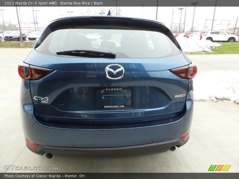 Eternal Blue Mica / Black 2021 Mazda CX-5 Sport AWD
