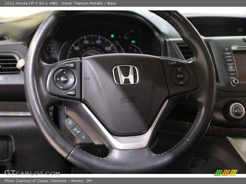 Urban Titanium Metallic / Black 2012 Honda CR-V EX-L 4WD