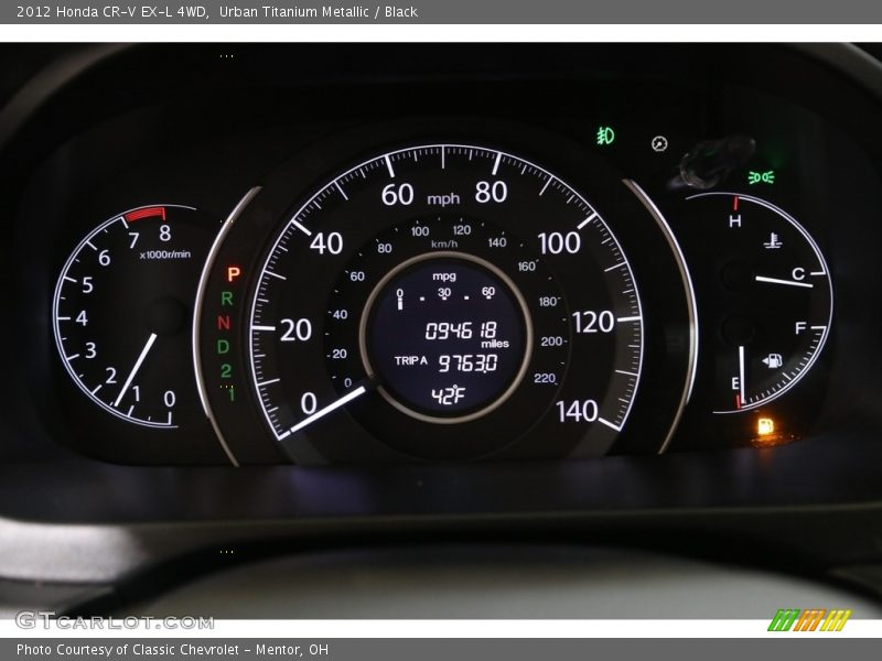 Urban Titanium Metallic / Black 2012 Honda CR-V EX-L 4WD