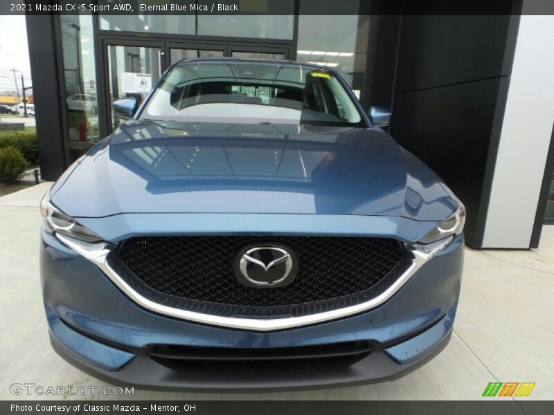 Eternal Blue Mica / Black 2021 Mazda CX-5 Sport AWD