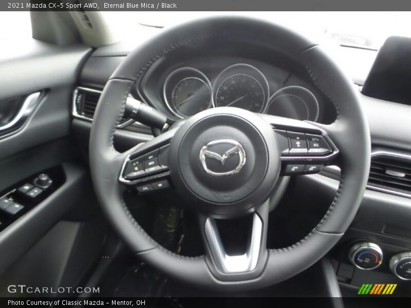 Eternal Blue Mica / Black 2021 Mazda CX-5 Sport AWD