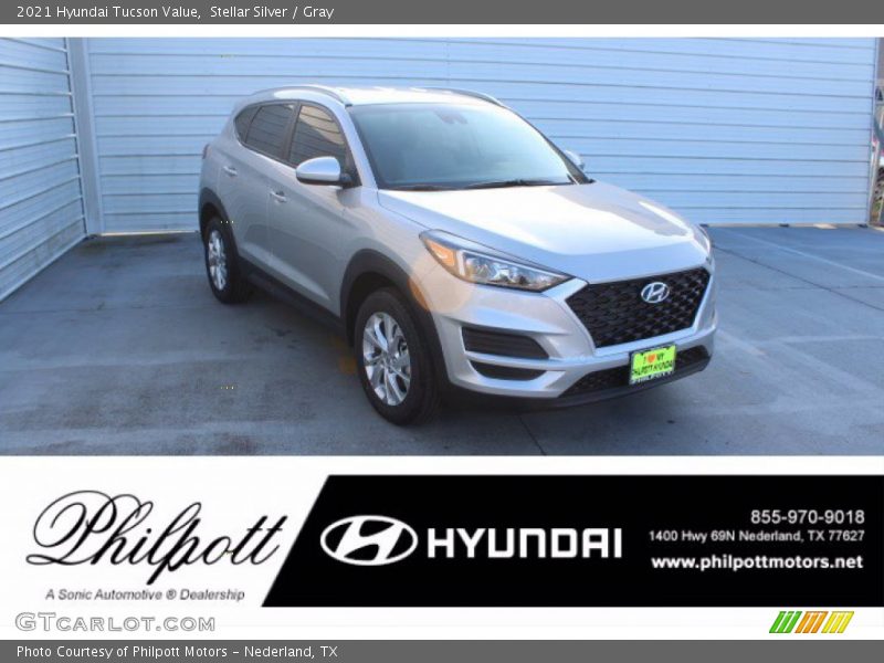Stellar Silver / Gray 2021 Hyundai Tucson Value