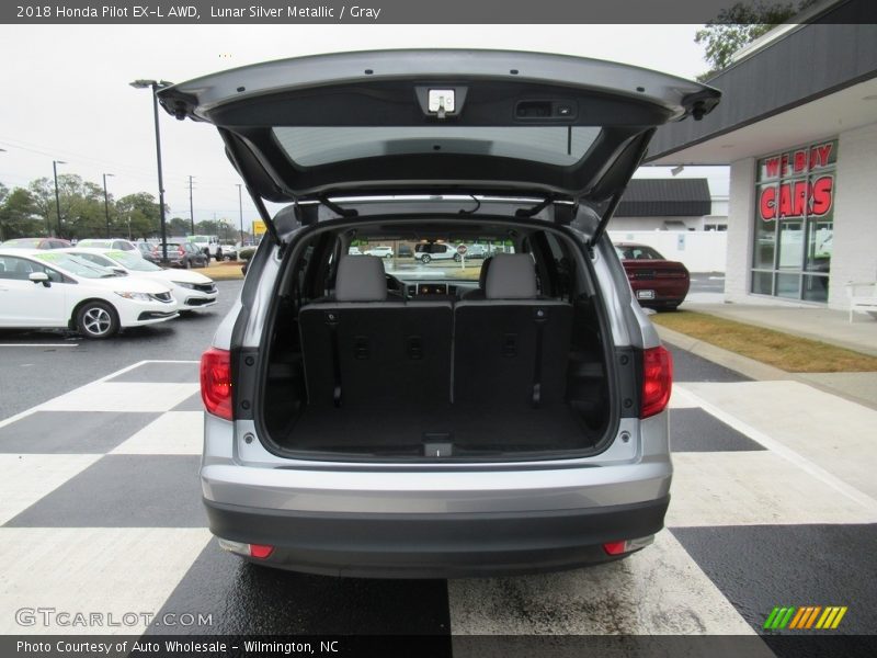 Lunar Silver Metallic / Gray 2018 Honda Pilot EX-L AWD