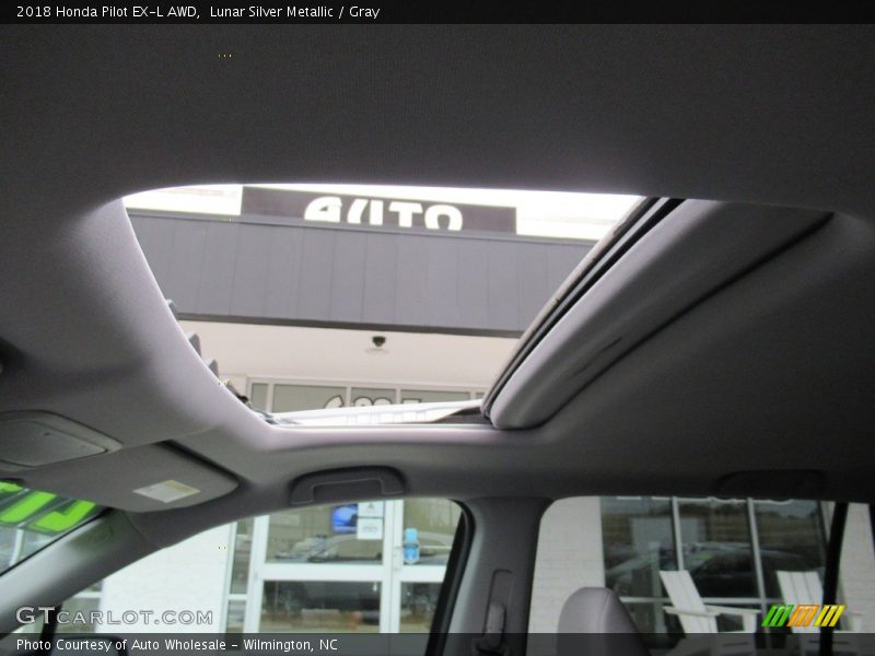 Lunar Silver Metallic / Gray 2018 Honda Pilot EX-L AWD