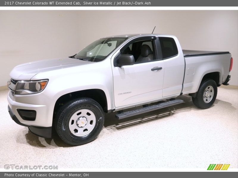 Silver Ice Metallic / Jet Black/­Dark Ash 2017 Chevrolet Colorado WT Extended Cab