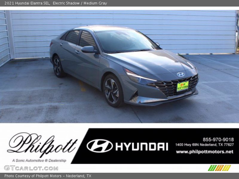 Electric Shadow / Medium Gray 2021 Hyundai Elantra SEL