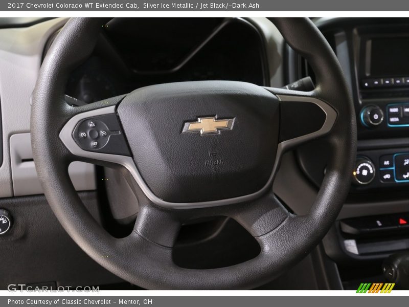 Silver Ice Metallic / Jet Black/­Dark Ash 2017 Chevrolet Colorado WT Extended Cab