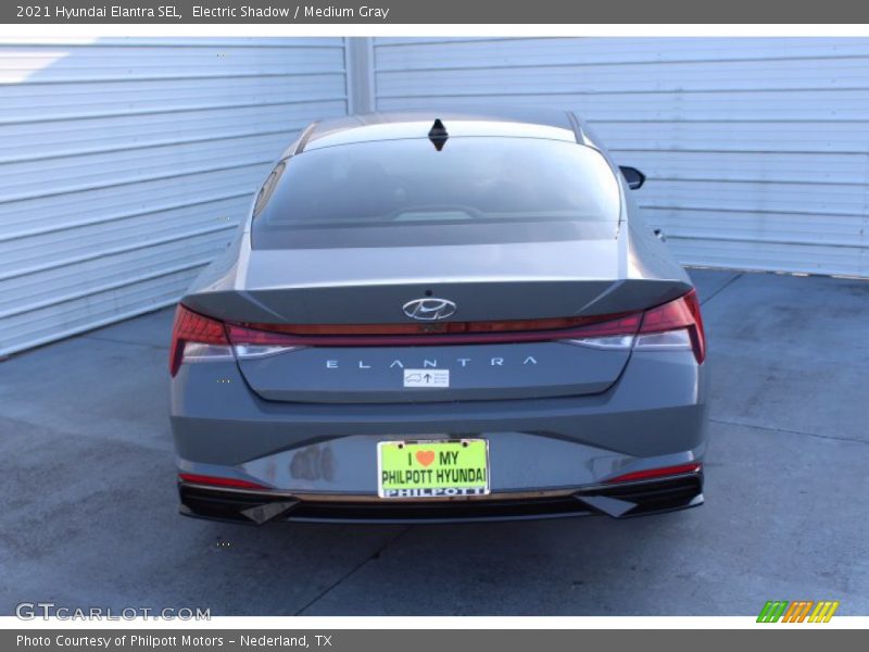 Electric Shadow / Medium Gray 2021 Hyundai Elantra SEL