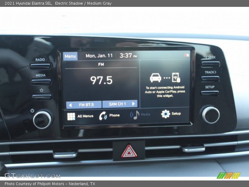 Electric Shadow / Medium Gray 2021 Hyundai Elantra SEL