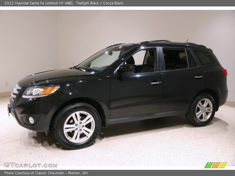 Twilight Black / Cocoa Black 2012 Hyundai Santa Fe Limited V6 AWD