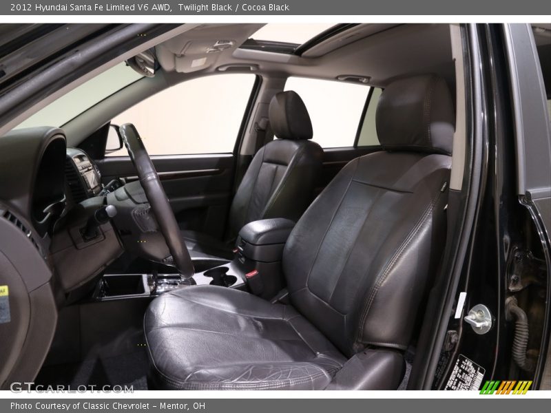 Twilight Black / Cocoa Black 2012 Hyundai Santa Fe Limited V6 AWD