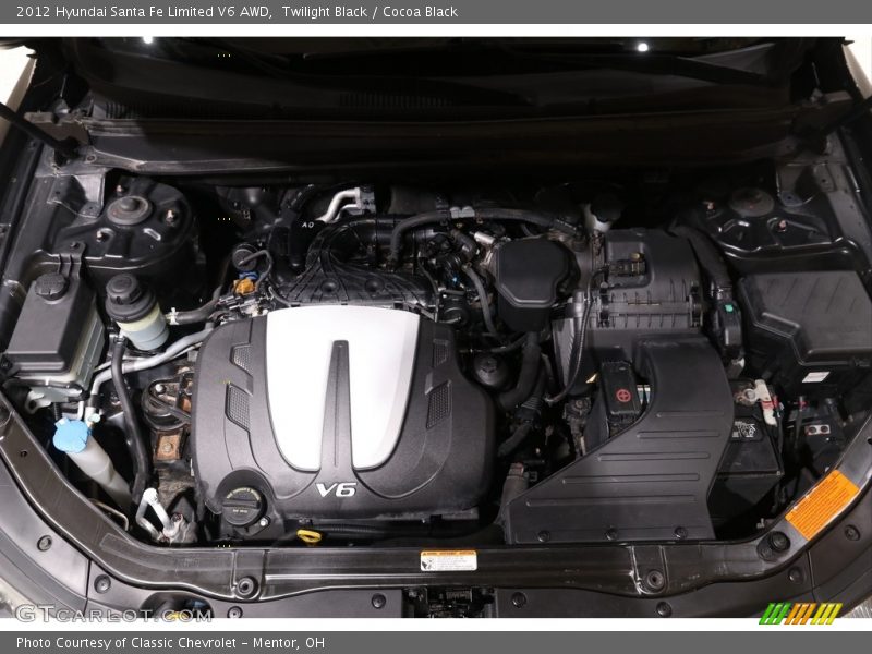 Twilight Black / Cocoa Black 2012 Hyundai Santa Fe Limited V6 AWD
