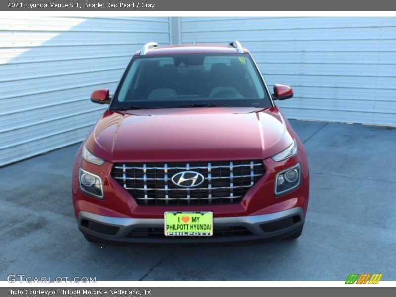 Scarlet Red Pearl / Gray 2021 Hyundai Venue SEL