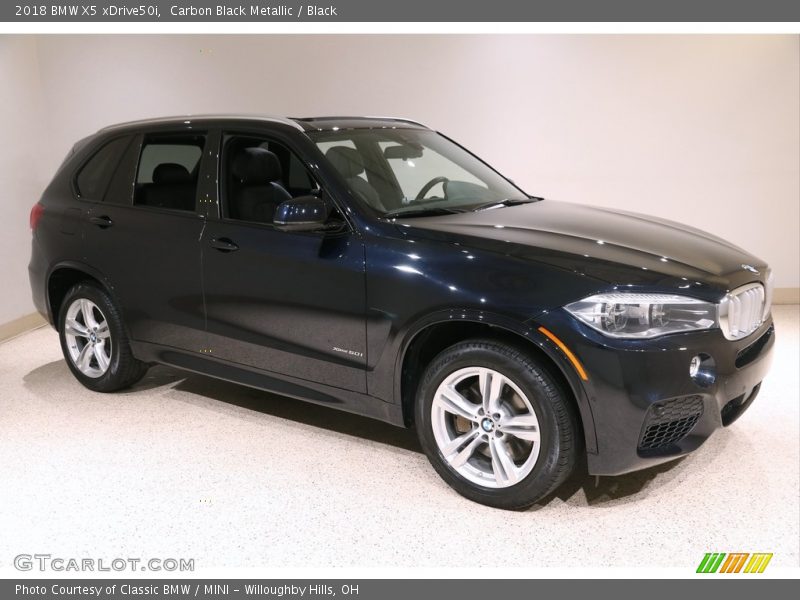 Carbon Black Metallic / Black 2018 BMW X5 xDrive50i