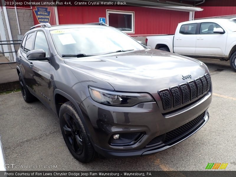 Granite Crystal Metallic / Black 2019 Jeep Cherokee Latitude Plus 4x4