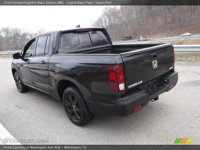 Crystal Black Pearl / Black/Red 2018 Honda Ridgeline Black Edition AWD