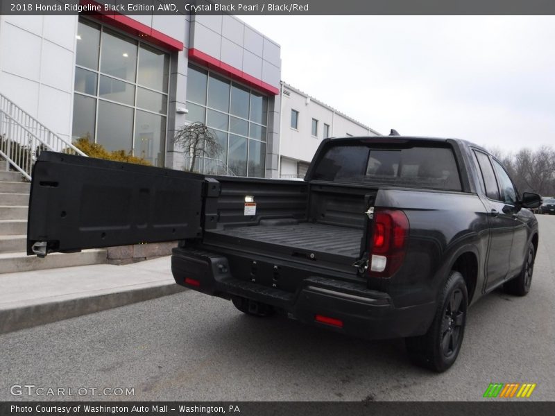 Crystal Black Pearl / Black/Red 2018 Honda Ridgeline Black Edition AWD